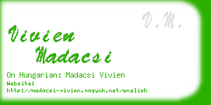 vivien madacsi business card